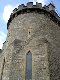 Close-up of Cirencester Barracks on Cecily Hill